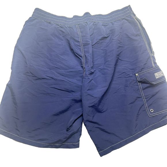 Polo Ralph Lauren XL Classic Men’s Tie Swim Board Short Blue Pockets Mesh CARGO - Picture 1 of 11